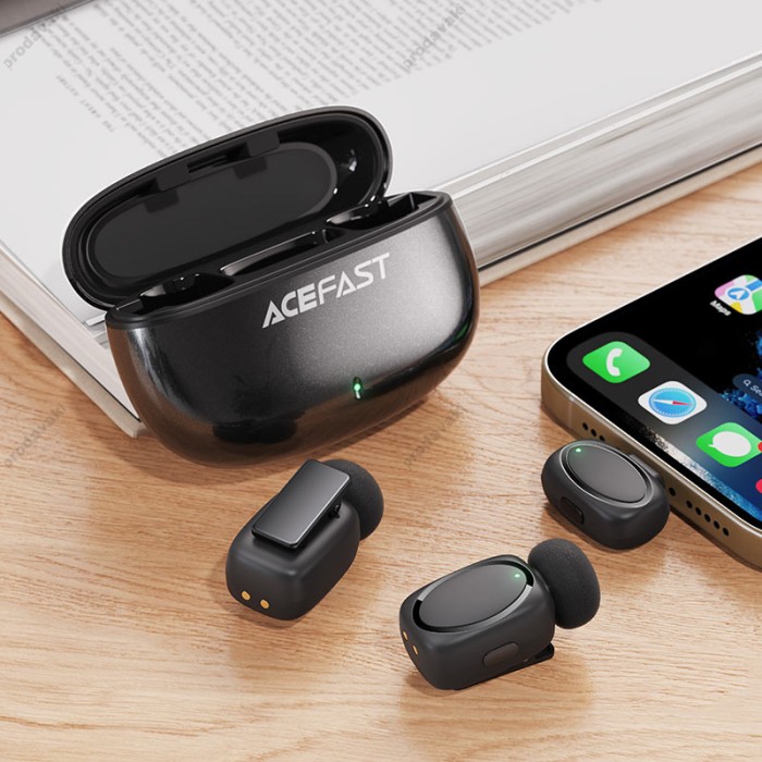 Бездротовий мікрофон ACEFAST R2 wireless lavalier microphones Type-C 2 мікрофона Black